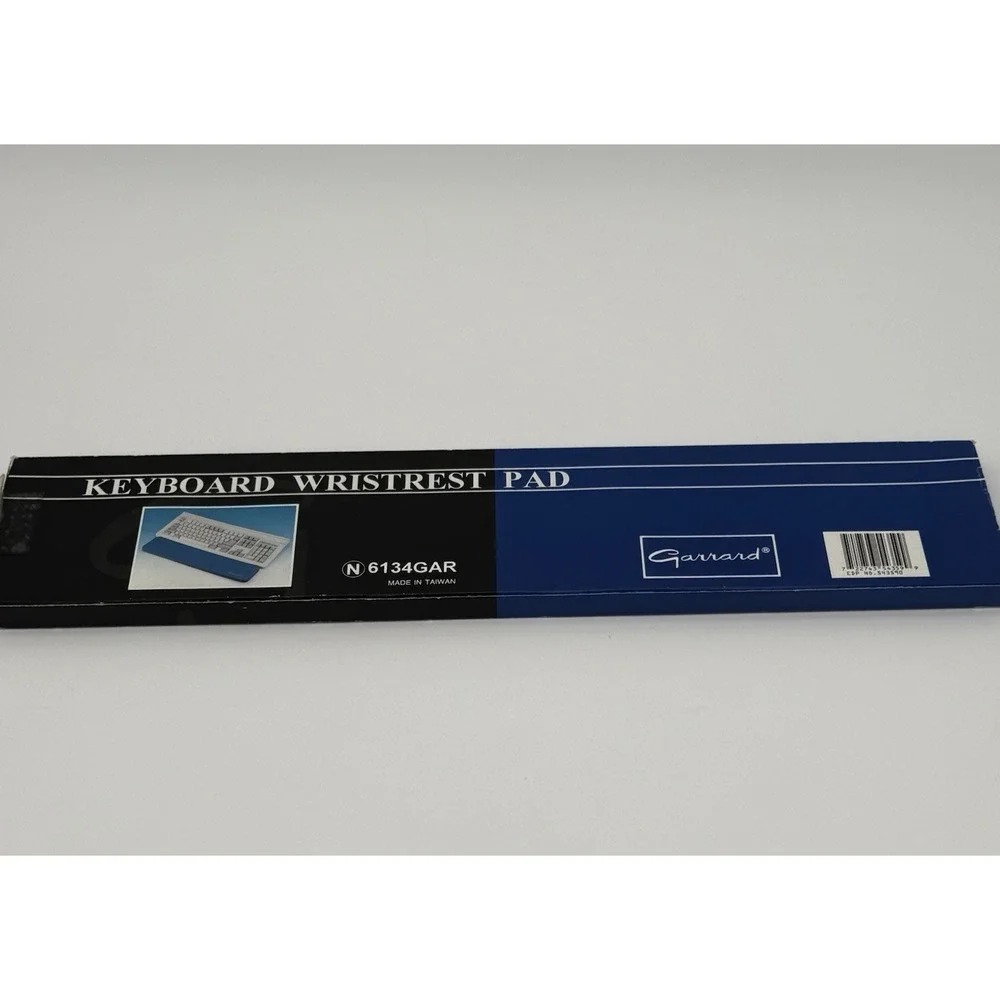 Garrard 6134GAR Keyboard Wristrest Pad Blue Foam Wrist Rest w/ Box Made Taiwan